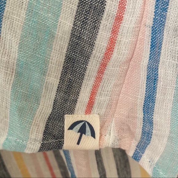 Splendid / Gray Malin striped Linen button down shirt - Picture 6 of 15